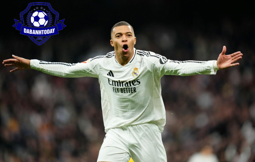 Cú đúp của Mbappe đóng góp vào chiến thắng của Real Madrid. Ảnh: Getty